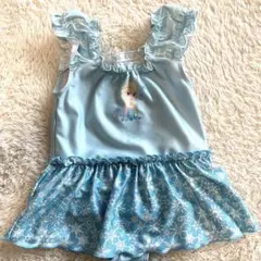 エルサ ワンピース水着 水色 100cm