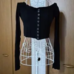 ⭐️A.M ONESIZE ショート丈 長袖カーディガン