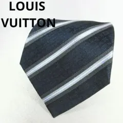 メタリカ様専用☆ルイヴィトン　モノグラム　ストライプ　ネイビー　ネクタイ