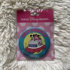 【新品未開封】ディズニーリゾート 缶バッジ レトロ ミッキーミニー アクアトピア