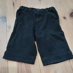 COMME CA ISM 黒 ハーフパンツ