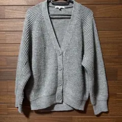 グローバルワーク　ニットカーディガン　グレー