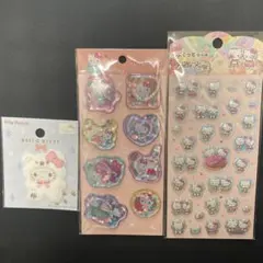 国内正規品　新品未使用　キティ　ウォーターシール　ぷくっとシール　パイルワッペン