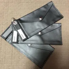 スタッズ付き ブラック フラグメントケース　3点とリング付き