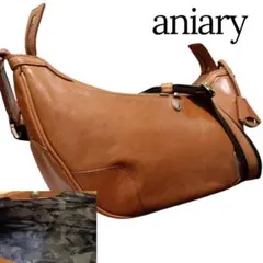 希少品】aniary ショルダーバッグ ハーフムーン レザー 三日月 - メルカリ