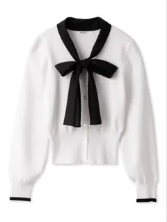 スナイデル シアーボウタイニットプルオーバー ブラック BLK 黒