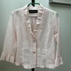 ラピーヌ　薄手ジャケット　ピンク系のサムネイル