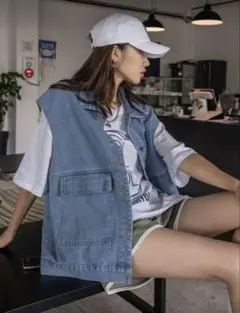 shein DAZY デニムベスト2722877