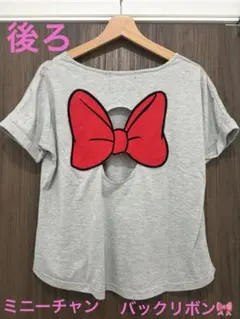 CECIL McBEEミニーマウス Tシャツ 半袖 グレーバックリボンのサムネイル