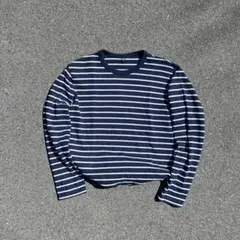00s OLD Uniqlo Border L/S Tee L Archive
