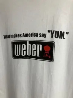 Weberのヴィンテージ企業ロゴTシャツフルーツオブザルーム　L
