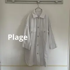Plage ミリタリー　シャツジャケット　リネン混　羽織りのサムネイル
