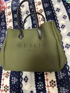 GUSCIO オリーブグリーン トートバッグ