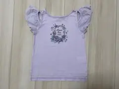 アナスイミニ 薄紫色 フリル袖 Tシャツ　120cm