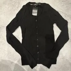 新品未使用品　バーバリーブラックレーベル　カーディガン 毛100% ブラック38