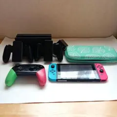 ✷Nintendo Switch ネオンブルー/ネオンピンク 本体✷カバーケース