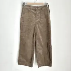 無印良品✨コーデュロイワイドパンツ【Ｌ】ストレート　ストレッチ　ウエストゴム