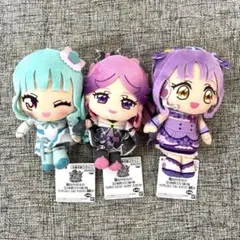 キミとアイドルプリキュア コロっとまんまる プリフェイスぬいぐるみ　3種