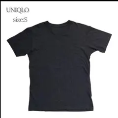 UNIQLO 半袖 Tシャツ カットソー グレー シンプル 無地