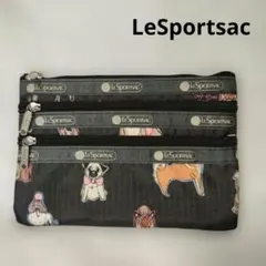 LeSportsac レスポートサック 犬柄 パグ フレブル 柴 ポーチのサムネイル