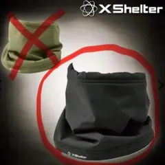 【フリーサイズ】Xshelter(R)断熱βネックウォーマー ブラック 防寒