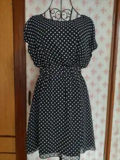 ☆ドット　ミニ丈ワンピース