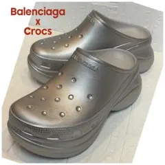 【未使用】Balenciaga x Crocs 厚底ミュール　サンダル　❤︎のサムネイル