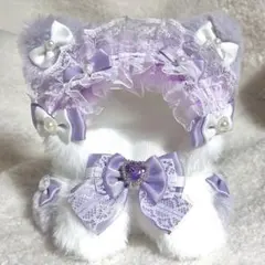 ぬい服 着ぐるみ にじぱぺっと 10cm 11cm おすわり 猫 紫