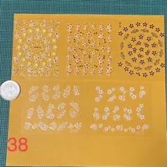 【No.38】ネイルシール★クリアタイプ　モノトーン　カラフル