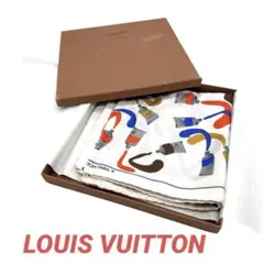 ルイヴィトン スカーフ ストール 大判 シルク 絵の具