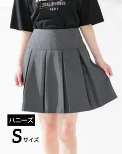 Honeys　ハニーズ　プリーツミニスカート　インパン付き　チャコールグレー　S