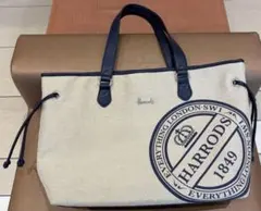 超美品 ハロッズ Harrods トートバッグ ショルダーバック カバン