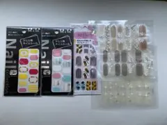 ネイルシール　ネイルステッカー　ジェル風　まとめ売り　6点　硬化不要