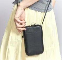 【一回のみ使用】BEAUTY&YOUTH レザー ジップスリム ウォレット