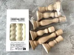 木製キャンドルスタンド 3サイズ 6本＋キャンドル3本セット