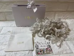Dior ショッパー　紙袋　ショップ袋 リボン付き 巾着付き