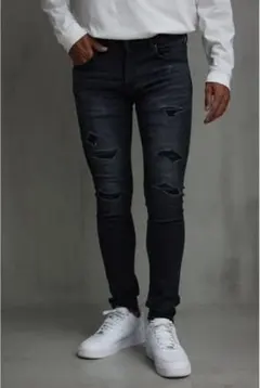 AZUL by moussy AZUL DENIM 15TH リペアスキニー Mのサムネイル