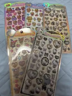 国内正規品 サンリオ うるちゅるPOP SEAL シール5点セットのサムネイル