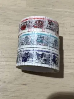 サンリオキャラクターズ ノスタルジック柄 マスキングテープ 3個セット