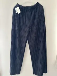 夏物最終値下げ！☆Samansa Mos2blue黒 プリーツパンツ☆