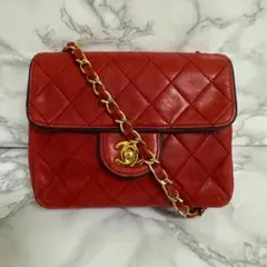 CHANEL シャネル ラムスキン ミニマトラッセ チェーン ショルダーバッグ