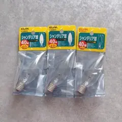 ELPA シャンデリア球　クリア ３個　G-66NH(C)