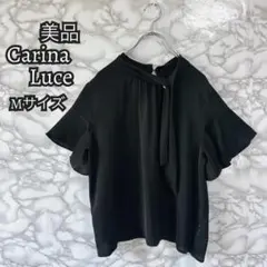 【947】カリーナルーチェ Carina Luce ブラック シャツ Mサイズ