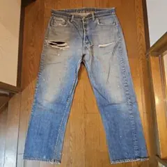 60s　Levi's　501 BIG E 刻印2 Vステッチ　当時物
