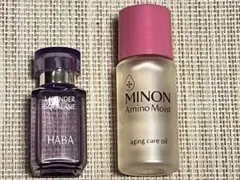 HABA ラベンダースクワラン & MINON エイジングケアオイルのサムネイル