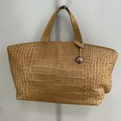 FURLA フルラ　レザークロコ型押しバッグ