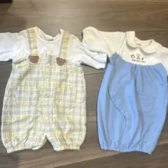 バースデー　コトリ　ツーウェイロンパース２点セット