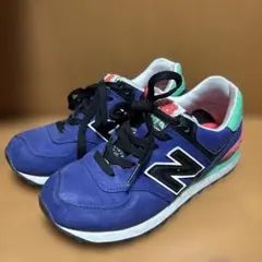 ニューバランス 574 レディース　スニーカー　23センチ　ネイビー