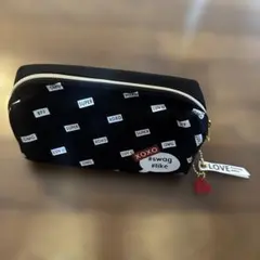 ロゴデザイン 筆箱 ペンケース ブラック