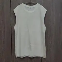 GU フレンチスリーブセーター　Lサイズ　オフホワイト